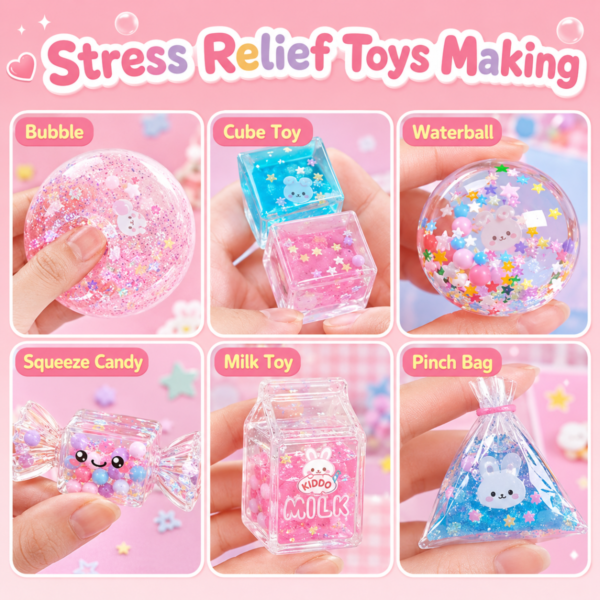 41-Piece DIY Bubble Squishies Kit (Ages 4+)