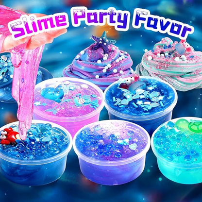 Ocean Mermaids Slime Kit | Create Your Own Slime Ocean World, for Kids 4+