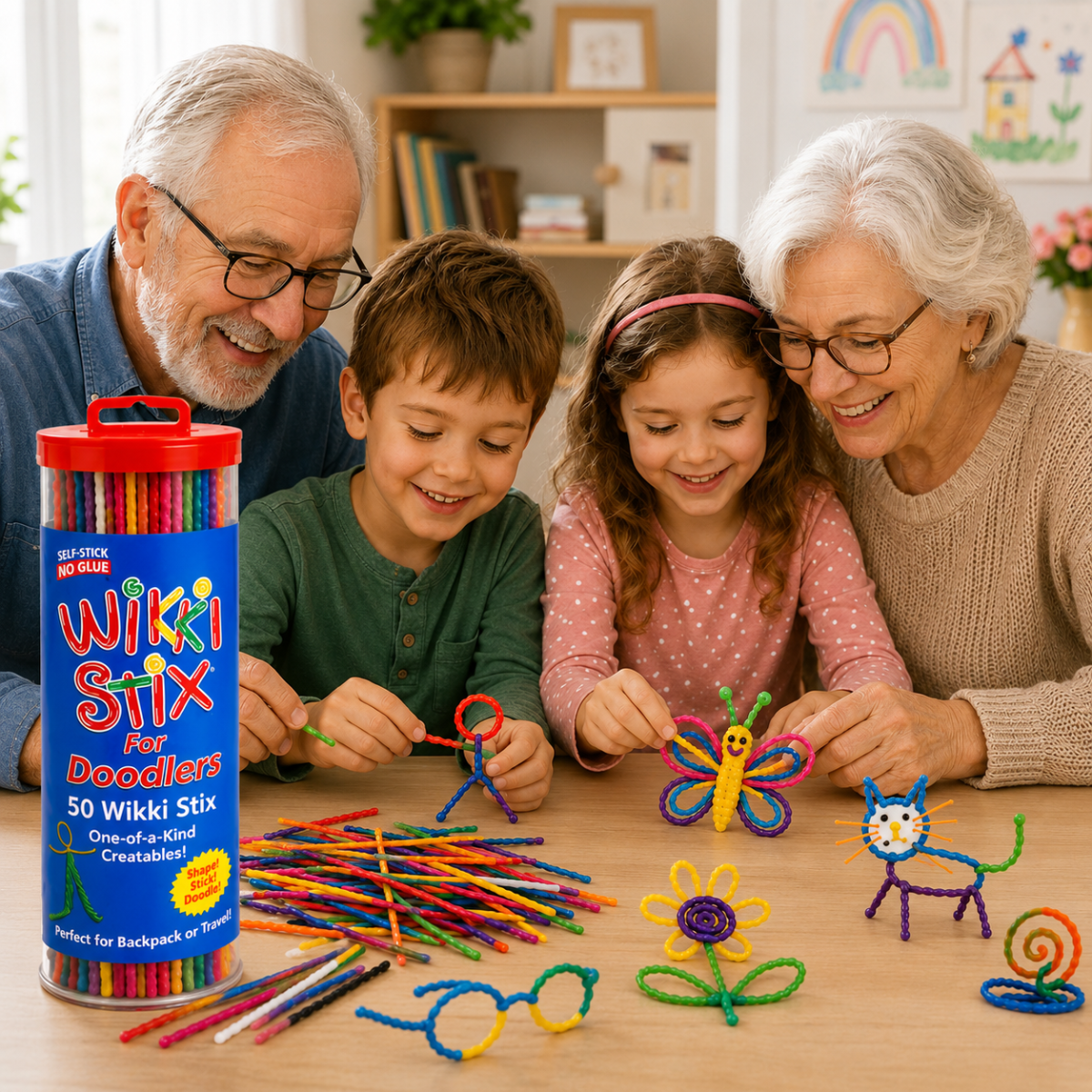 Wikki Stix Magic Waxed Yarn (50-piece set, 3+ years)