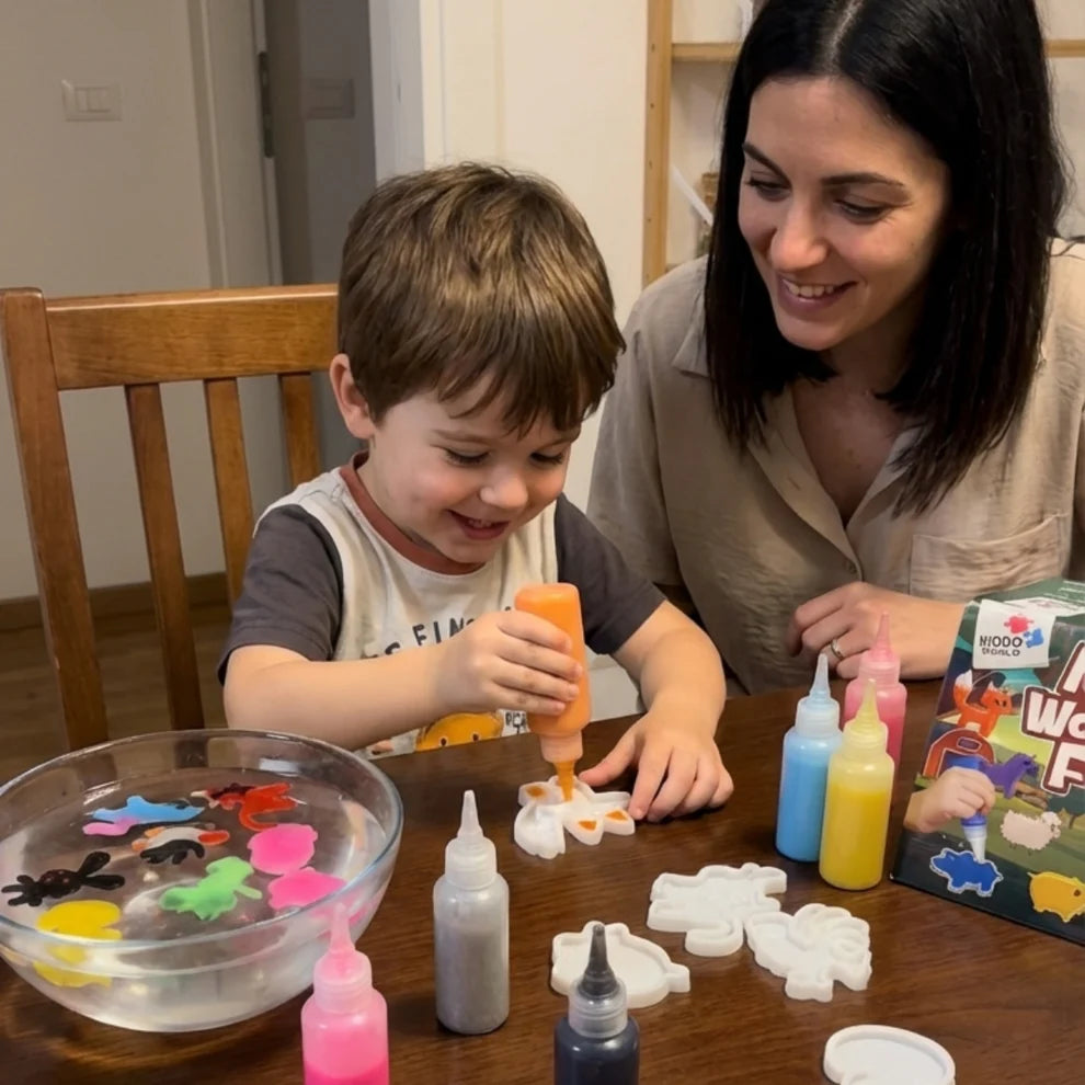 Wassermalbuch – Folge den Linien! Malen Sie mit Wasser durch Regenbögen und die Natur, wiederverwendbar (8 Seiten, 6–24 Monate)