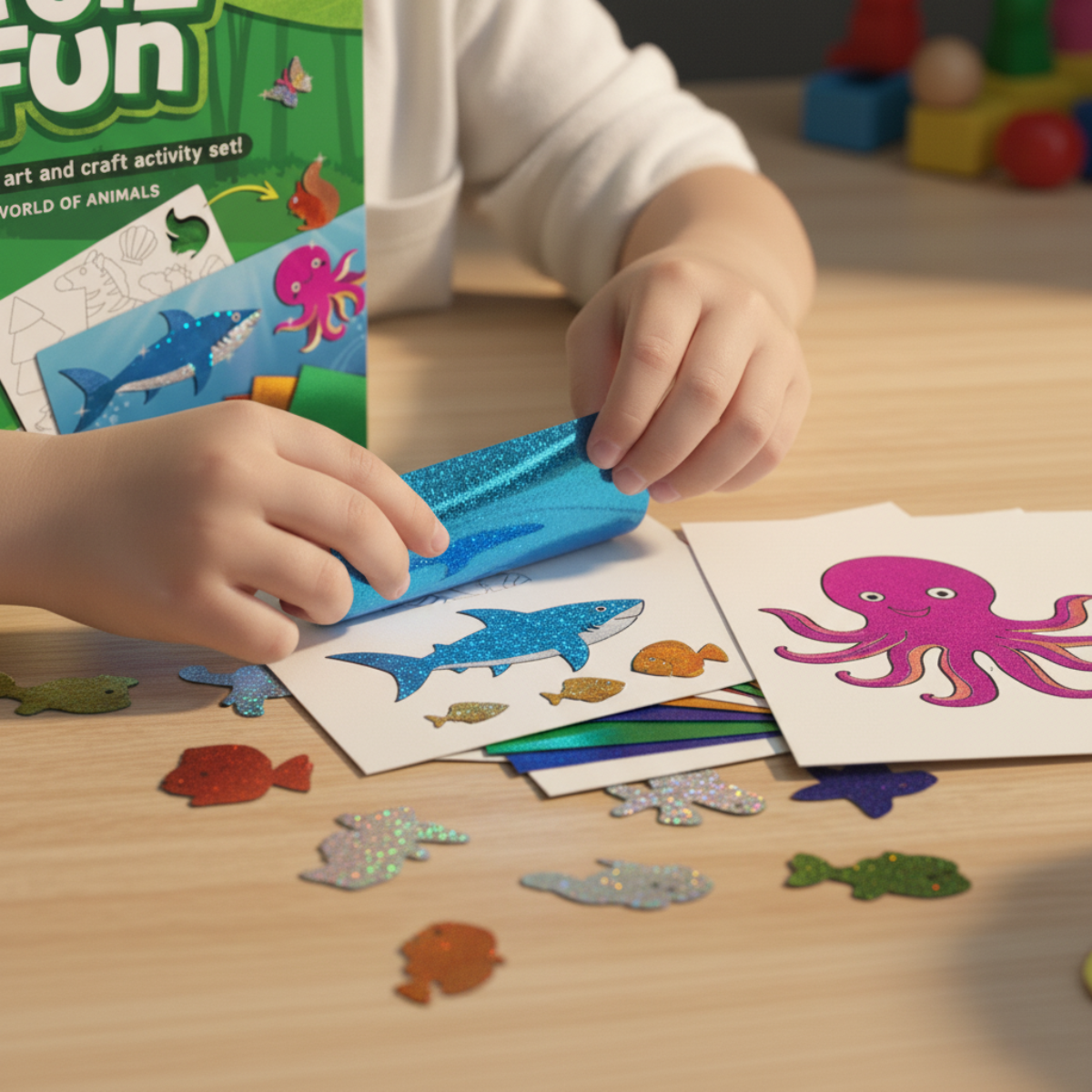 Foil Fun | Create Animals with Shiny Foils – Mess-Free | for Kids 3+