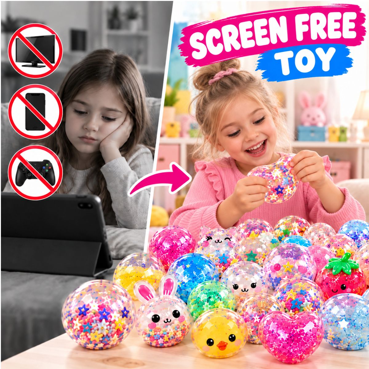 Nano Tape Bubble Squishies – Creative 41-Piece Kit (Ages 4+)