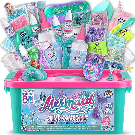 Ocean Mermaid Slime Kit – creative slime-making kit for kids 4+