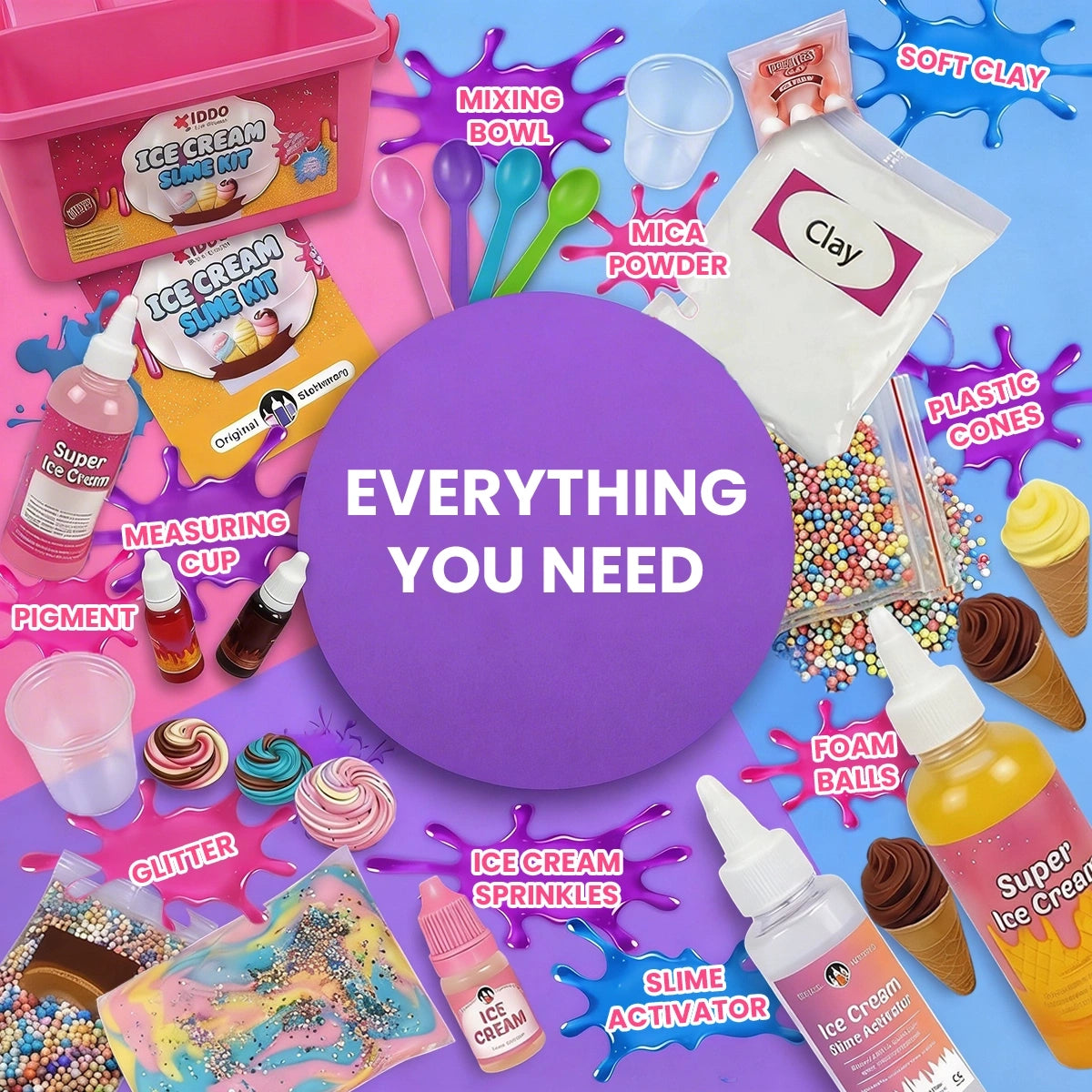 Ice Cream Slime Kit – creative fun for kids aged 4+
