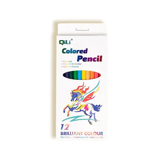 12 spalvotų pieštukų rinkinys