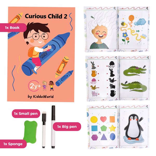 Livro de Rastreamento de Linhas Curious Child 2 (2+ anos)