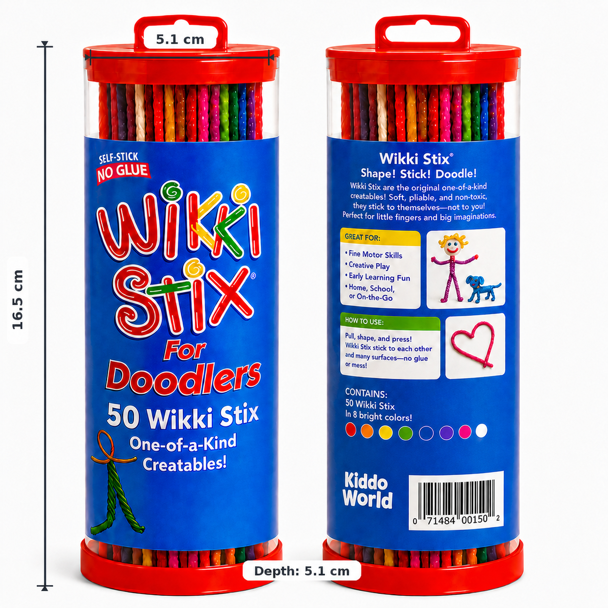 Wikki Stix Magic Waxed Yarn (50-piece set, 3+ years)