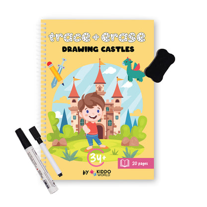 ÉCRIS & EFFACE: Drawing castles (3+ ans)