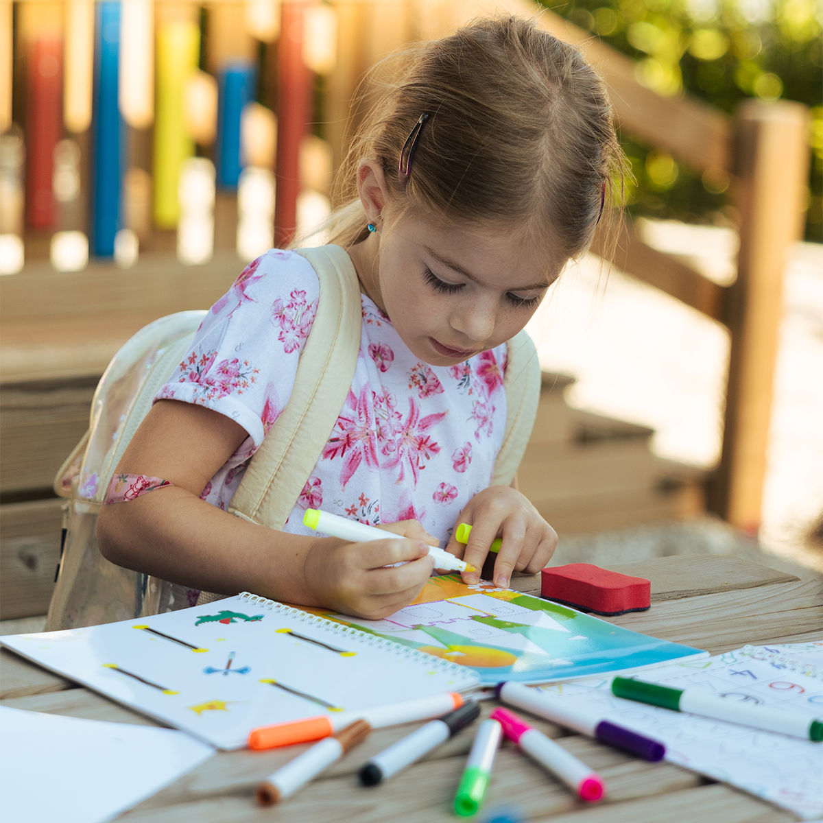 Drawing Castles - Write & Wipe Workbook for Exploring Shapes and Patterns (Ages 3+)
