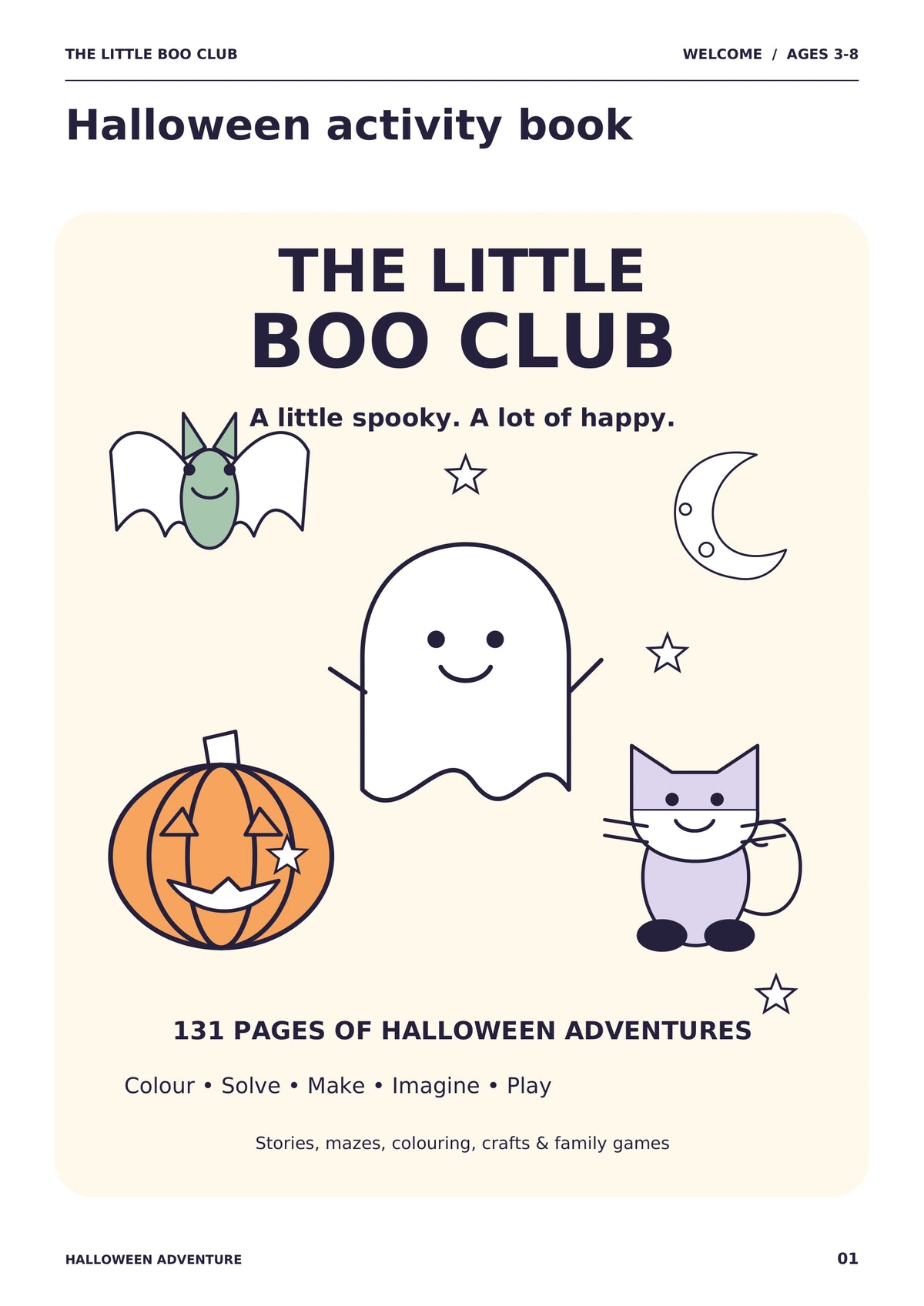 The Little Boo Club – Halloween Adventure – 131 pages – Ebook