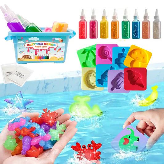 3D magic jelly with GLITTER (set of 8 colors) - LIMITED EDITION