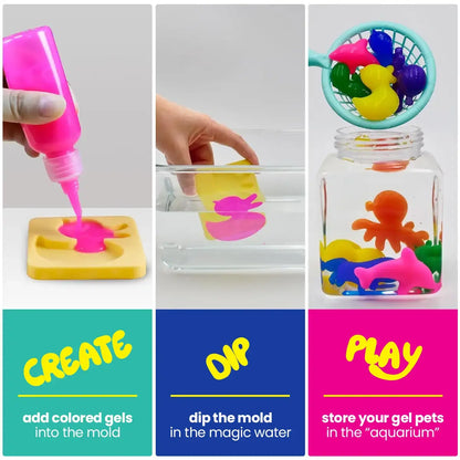 Magic Water Elf with GLITTER | Ocean World | 8 and 16 colors | for children 3+