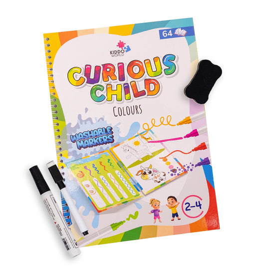 Cahier de traçage de lignes Curious Child Colours (2+ ans)