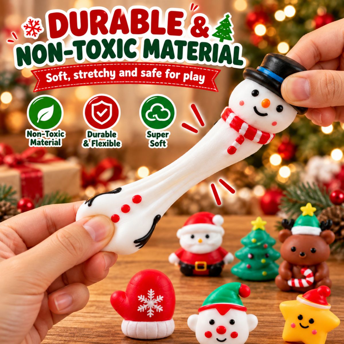 Christmas Squishy Advent Calendar – 24 Mystery Squishy Toys (3+ Years)