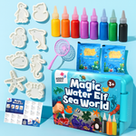 Magic Water Elf with GLITTER | Ocean World | 8 and 16 colors | for children 3+