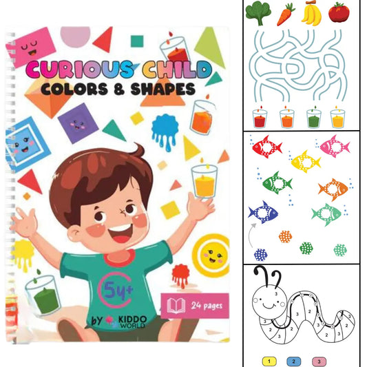 Curious Child: Montessori Colors & Shapes Workbook (ages 5+)