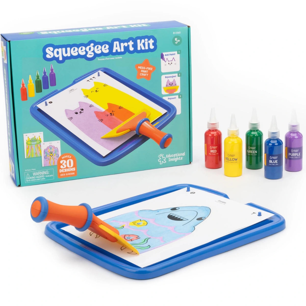 Squeegee Art – Mess-Free Painting Kit for Kids 5+