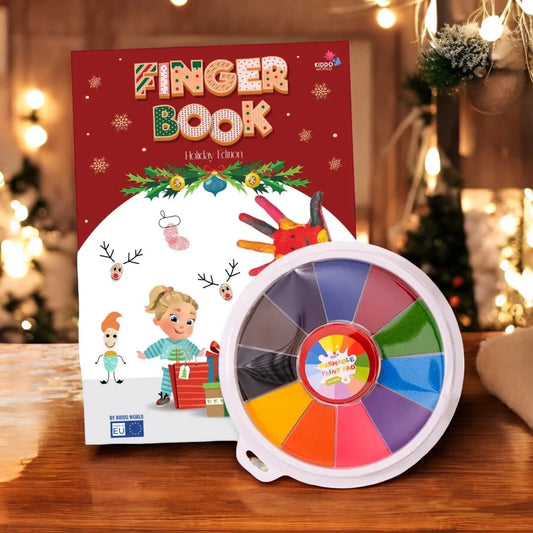 Limited Edition: Fingerprint Christmas Coloring Book (3+ years)