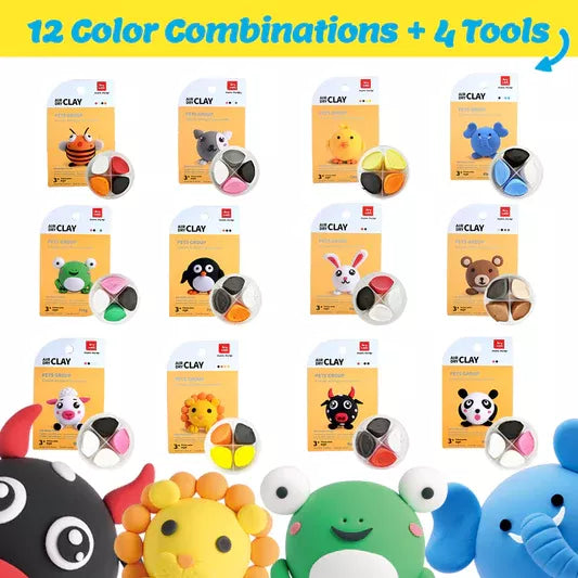 Pet Paradise Air Clay – soft modeling clay that air dries, for kids 3+