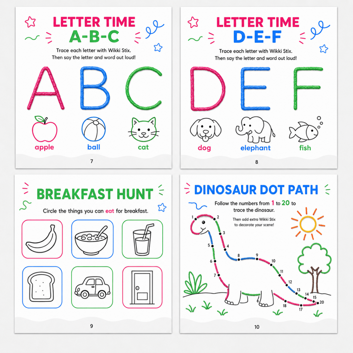 Wikki Stix: Big Activity E-Book (30 pages and 40 tasks)