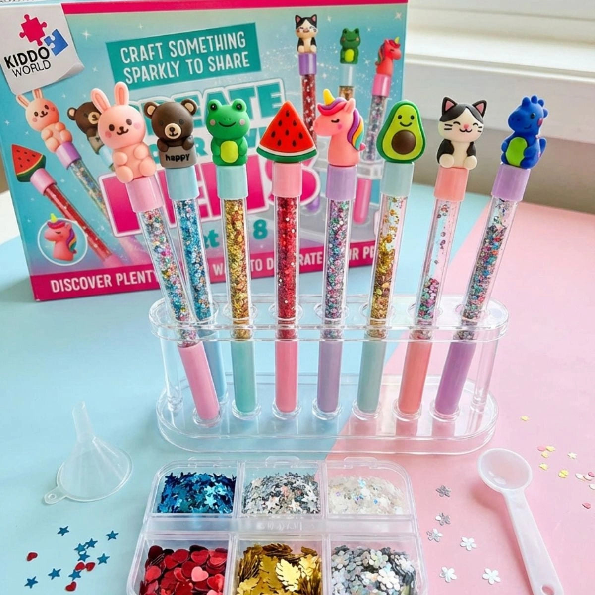 Magical Glitter Pens – DIY Pens with Floating Glitter Your Child Can Build! (4+ years)