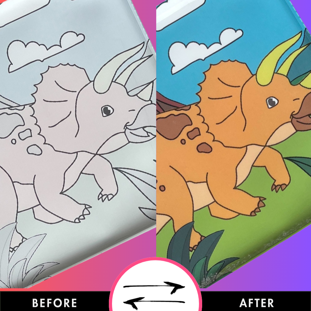 Water Coloring Book Dinosaurs (6+ months)