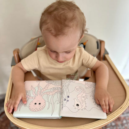 Livre de coloriage aquatique Monde marin (6 mois et plus)